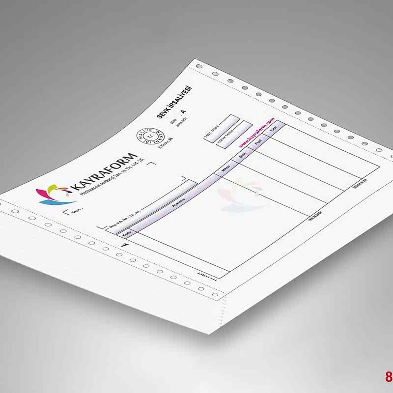 Sürekli Form Fatura, Sürekli Form İrsaliye 